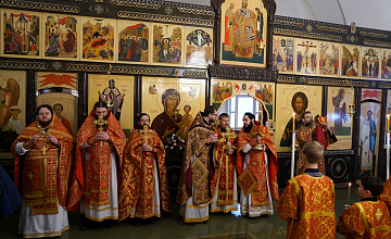 Соборное богослужение в день памяти пророчицы Анны, матери прор. Самуила