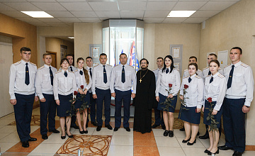 Клирик храма пророка Божия Самуила принял участие в торжественном вручении удостоверений выпускникам ФСИН