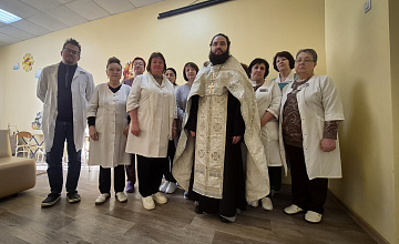 Молебен с водоосвящением в детском отделении психоневрологического диспансера