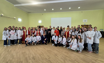 Священнослужитель поздравил персонал и пациентов Психоневрологического Диспансера с праздниками